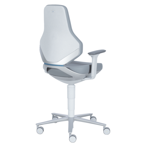 Лабораторен ергономичен стол BIMOS TEXON 2 - 9173R - сив