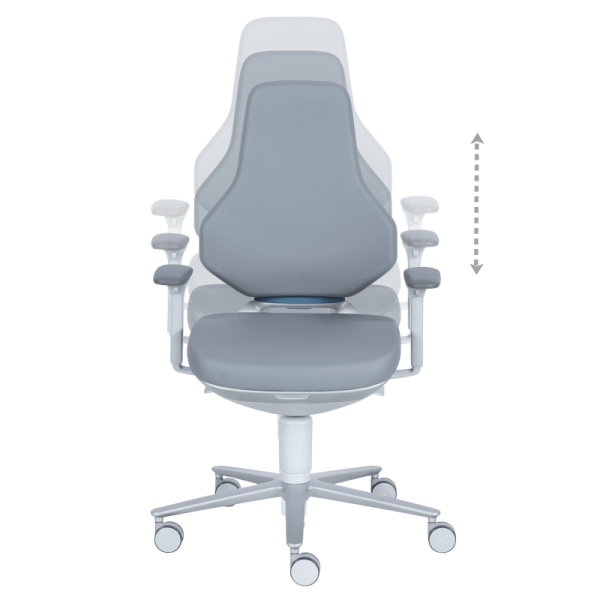Лабораторен ергономичен стол BIMOS TEXON 2 - 9173R - сив