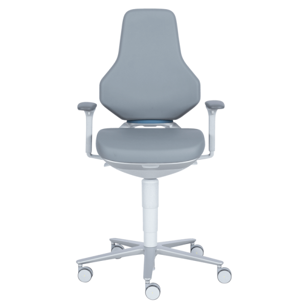 Лабораторен ергономичен стол BIMOS TEXON 2 - 9173R - сив
