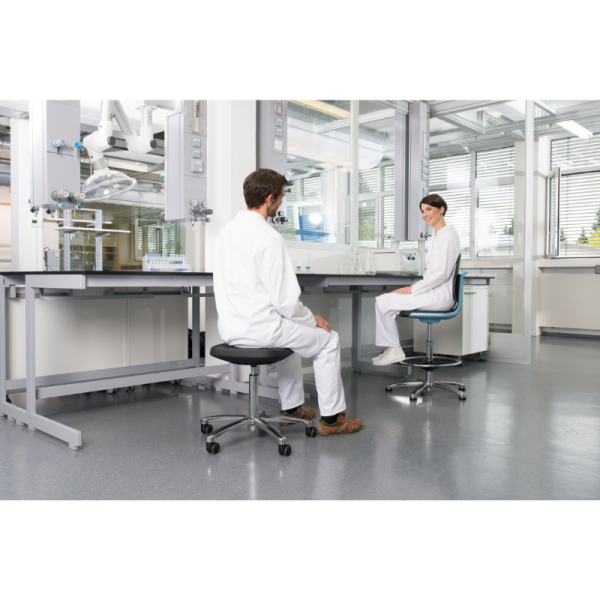 Лабораторен ергономичен стол BIMOS LABSIT 3 - 9121E - черен