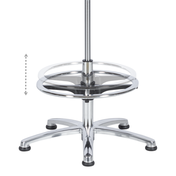 Лабораторен ергономичен стол BIMOS LABSIT 3 - 9121E - черен