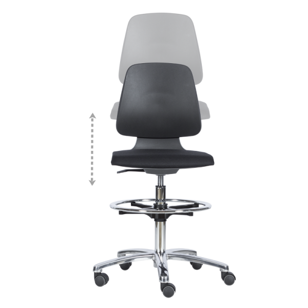 Лабораторен ергономичен стол BIMOS LABSIT 4 - 9125  - черен