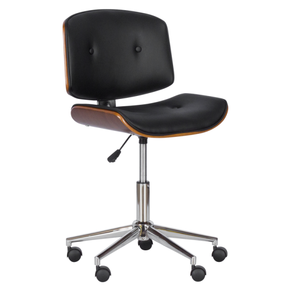 Работен офис стол Carmen 6403 - орех - черен