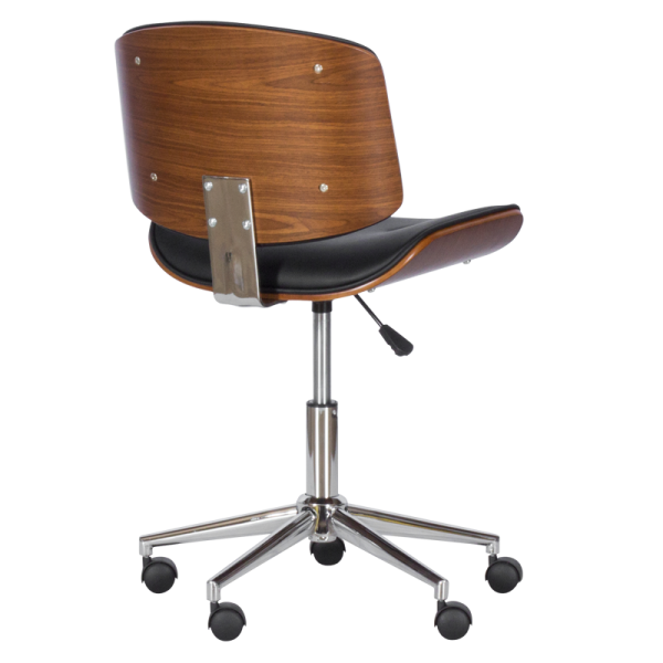 Работен офис стол Carmen 6403 - орех - черен