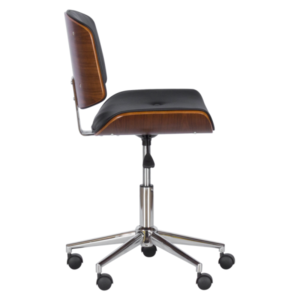 Работен офис стол Carmen 6403 - орех - черен