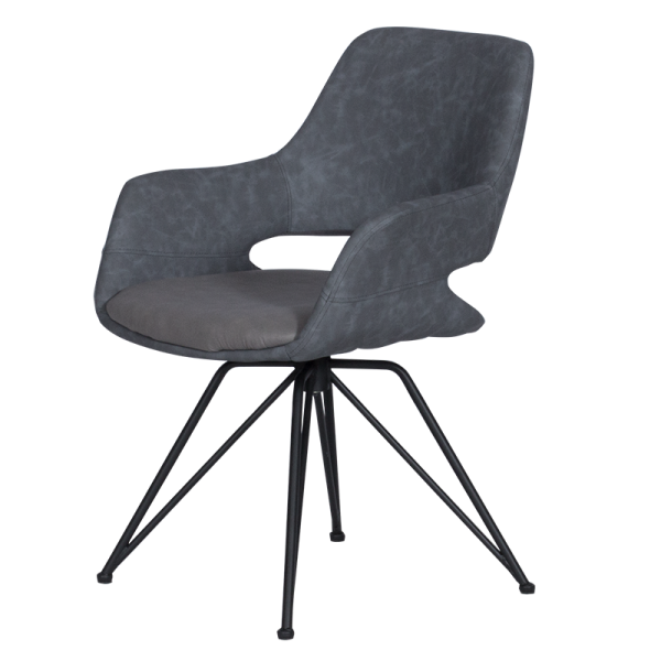 Трапезен стол TOTNES -1 - сив SF 2