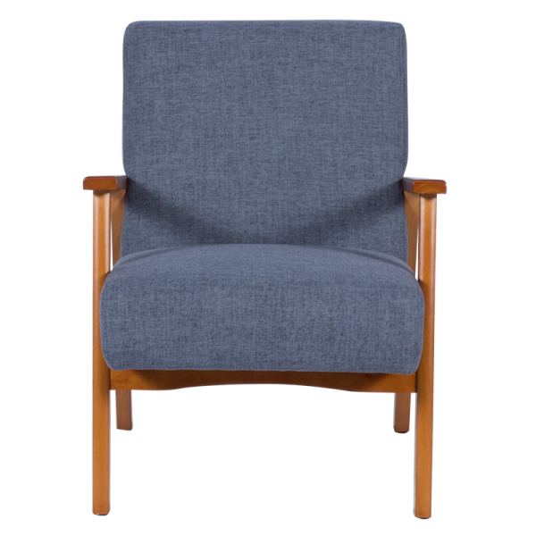 Кресло PAUL - орех - син