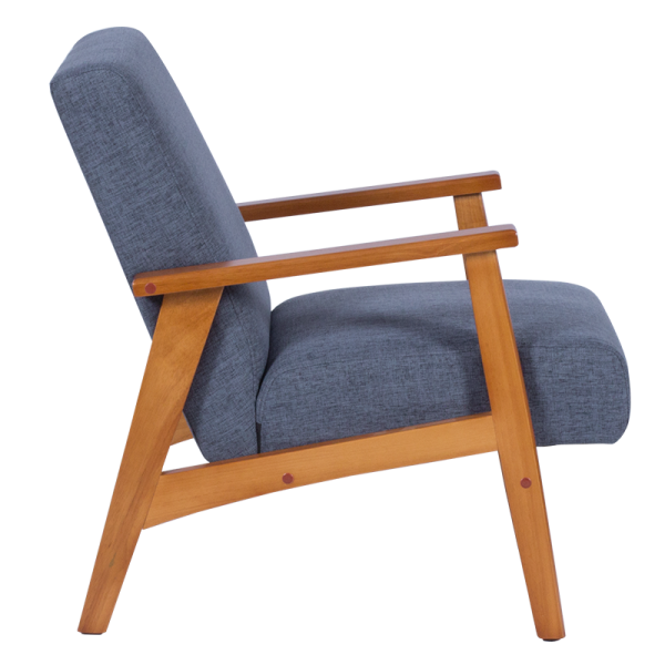 Кресло PAUL - орех - син