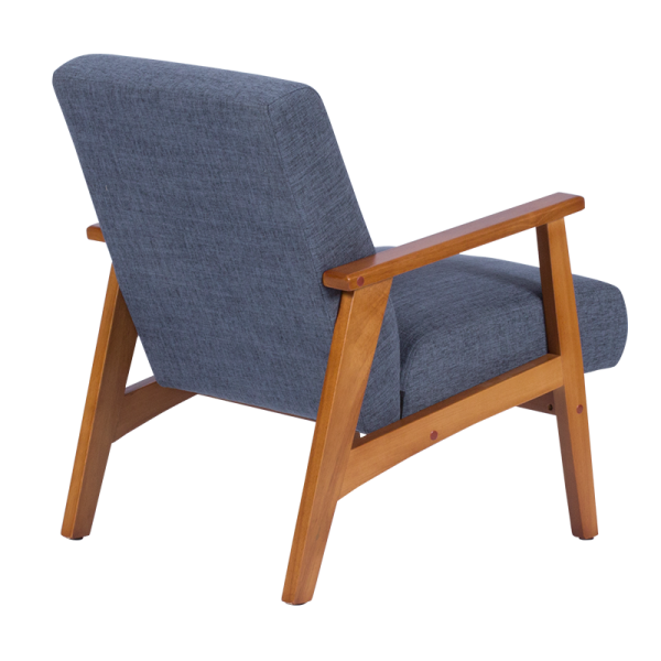 Кресло PAUL - орех - син