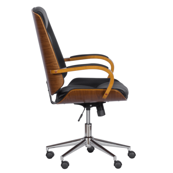 Президентски офис стол Carmen 6406 - орех-черен