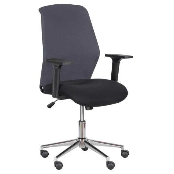 Работен офис стол Carmen 7047-1 - сив-черен