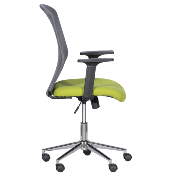 Работен офис стол Carmen 7047-1 - сив-зелен