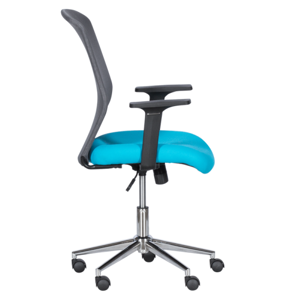 Работен офис стол Carmen 7047-1 - сив-син