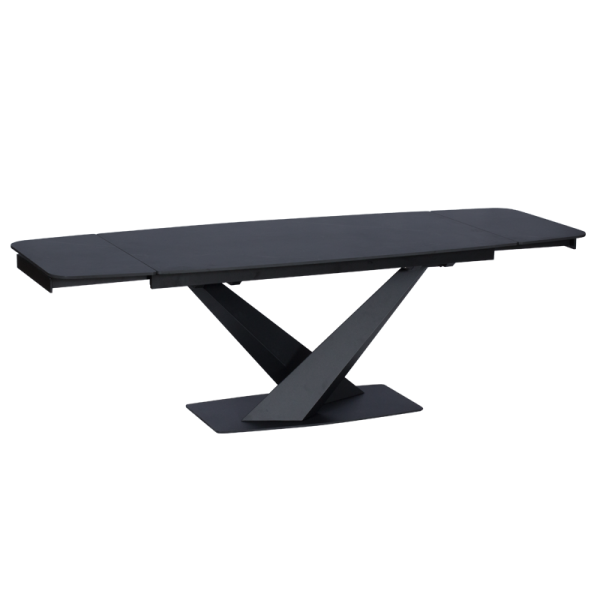 Разтегателна трапезна маса PLOCK - черна