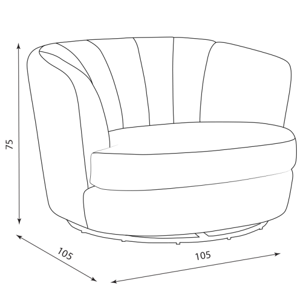 Кресло VIGO - светлочервен HLR