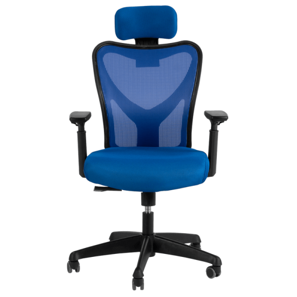 Президентски офис стол Carmen 7534 - син