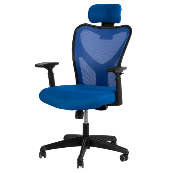 Президентски офис стол Carmen 7534 - син