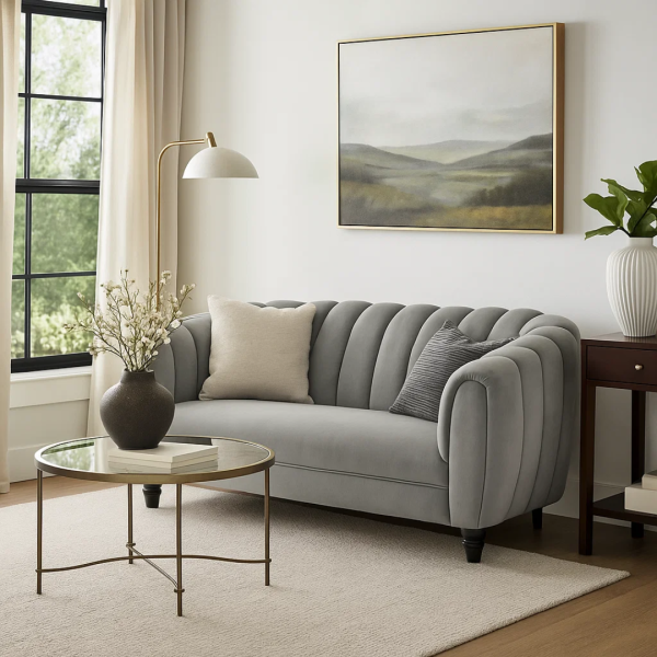 Двуместно канапе KORI - сив V