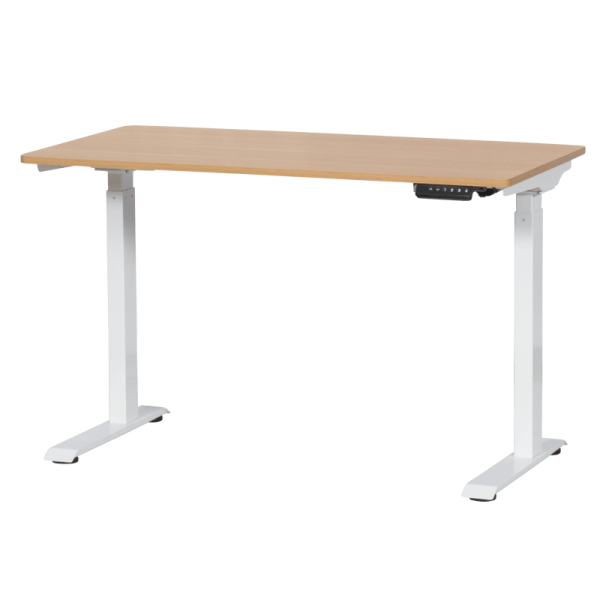 Ергономично бюро с регулиране на височината Carmen CR-119 - бук-бял