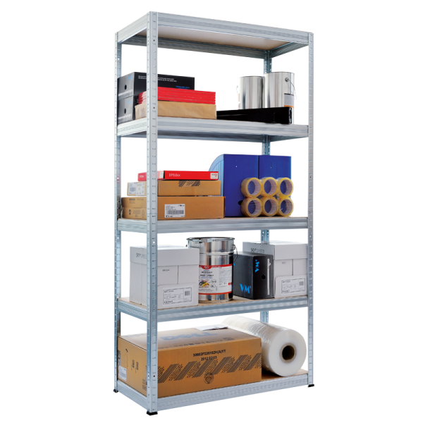 Метален стелаж STAR 213x90x45 см, до 175 кг на рафт - цинк