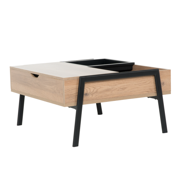 Холна маса с повдигащ механизъм KENT - златен дъб