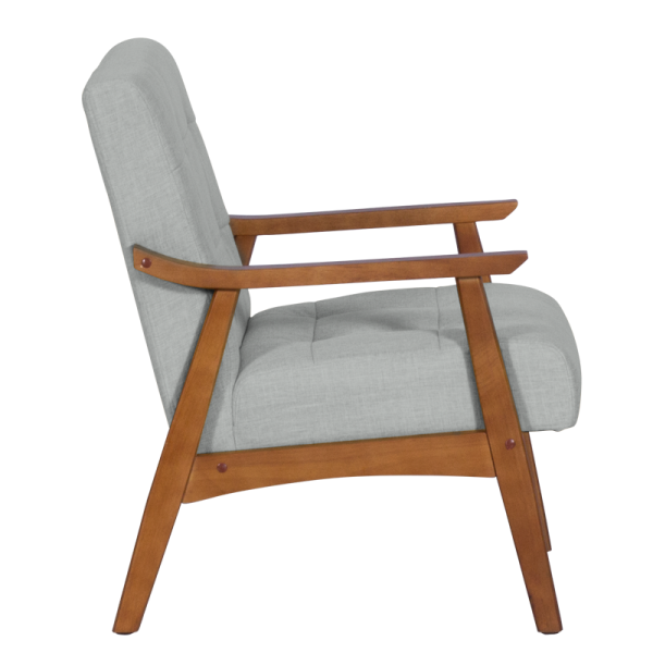 Кресло LEO - орех - сив