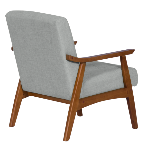 Кресло LEO - орех - сив