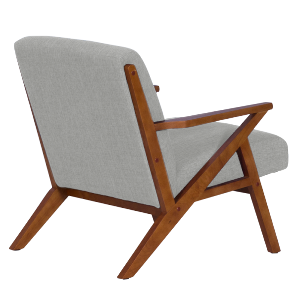 Кресло MAURO - орех - сив