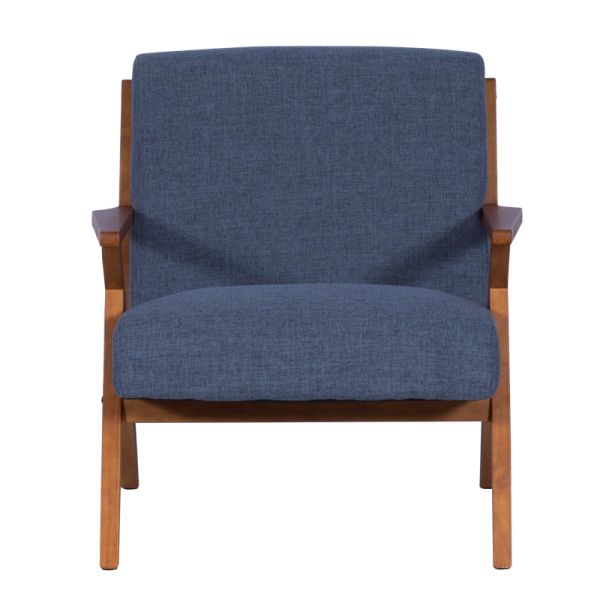 Кресло MAURO - орех - син