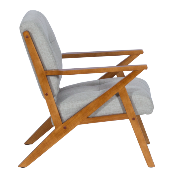 Кресло LUCAS - орех - сив