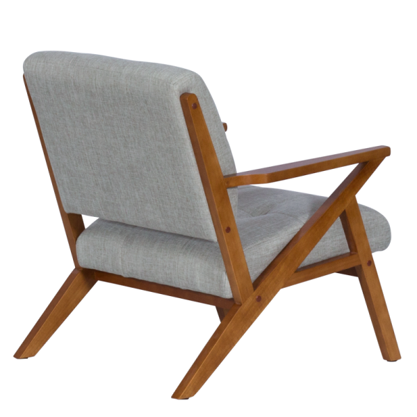 Кресло LUCAS - орех - сив