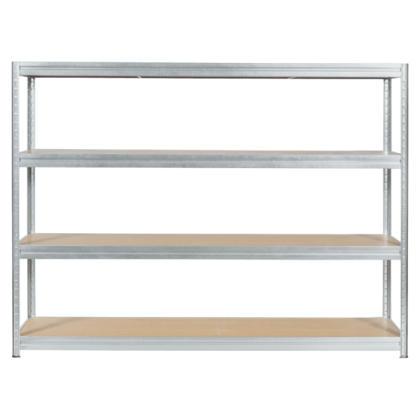 Метален стелаж MEGA 177x240x60 см, до 450 кг на рафт - цинк