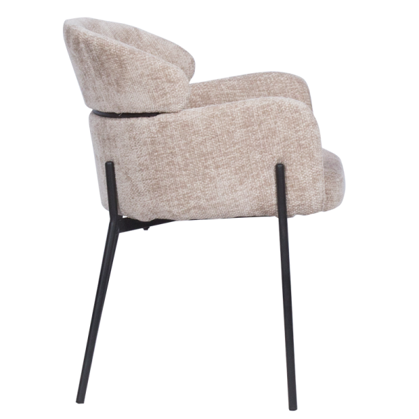 Трапезен стол CROTONE - светлобежов