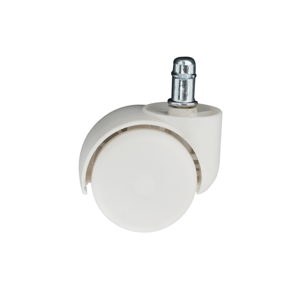 Комплект полипропиленови колела за офис стол 5 бр. - бели