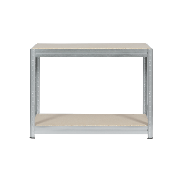 Метален стелаж MEGA 87x160x60 см, до 600 кг на рафт - цинк