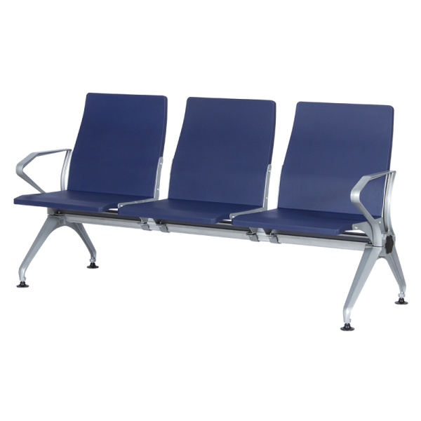 Посетителска пейка с 3 места Carmen CR-1036-3 - синя