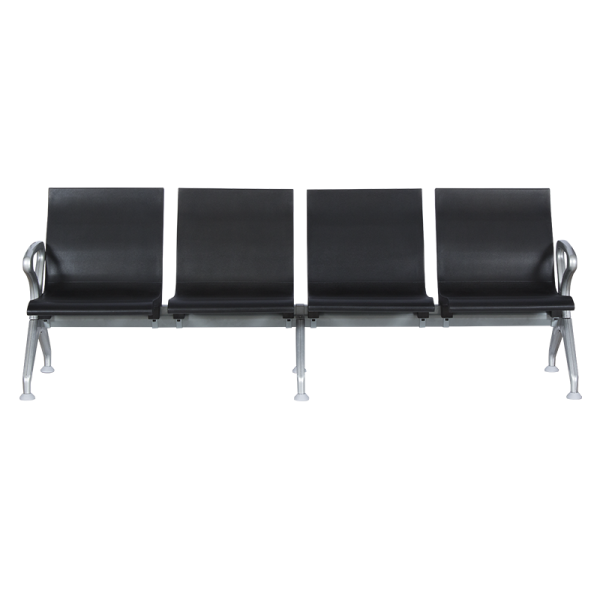Посетителска пейка с 4 места Carmen CR-1035-4 - черна