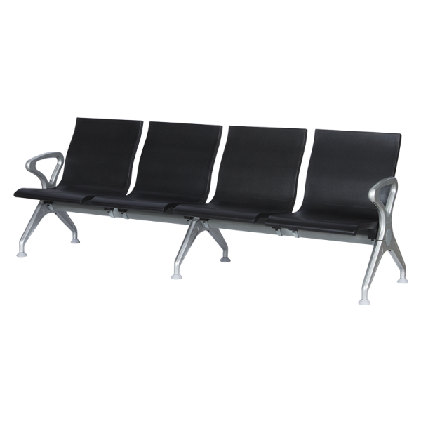 Посетителска пейка с 4 места Carmen CR-1035-4 - черна