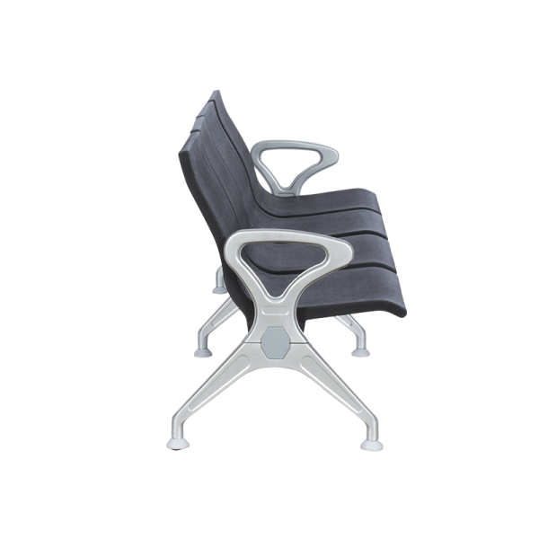 Посетителска пейка с 4 места Carmen CR-1035-4 - черна