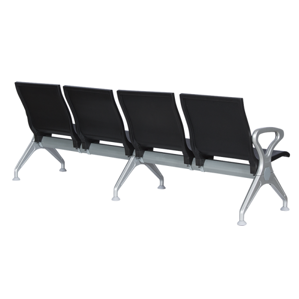 Посетителска пейка с 4 места Carmen CR-1035-4 - черна