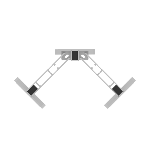 Повдигаща рамка за регулируемо ъглово бюро Carmen CR-223 C - сива