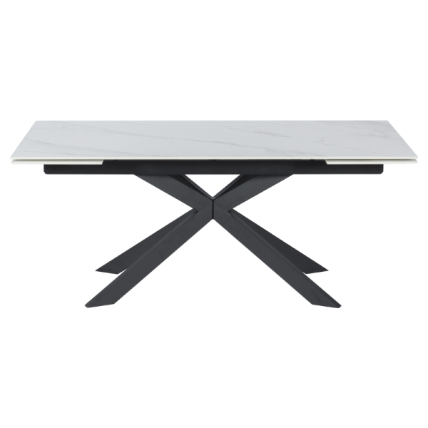 Разтегателна трапезна маса ELK - бяла
