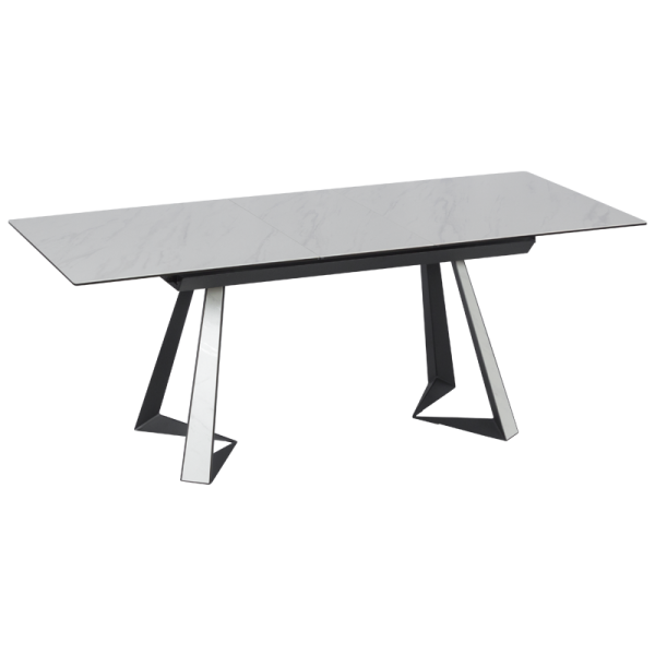 Разтегателна трапезна маса ADAM L - бяла