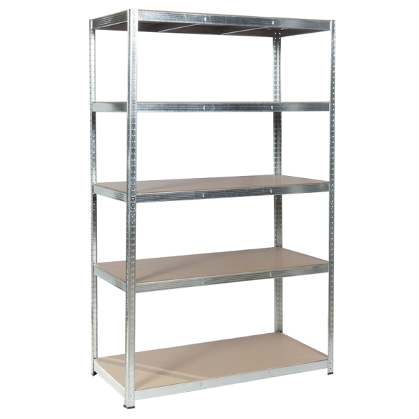 Метален стелаж Carmen CR-1012 - 200х120х60 см, до 250 кг на рафт - цинк