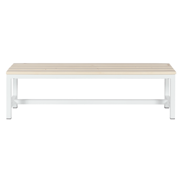 Пейка за съблекалня Carmen 150-1 - 150x40.5x42.5 см - бяла