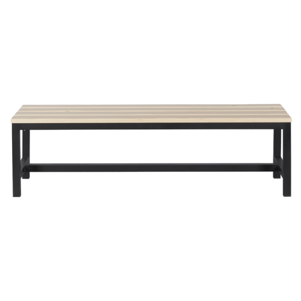 Пейка за съблекалня Carmen 150-1 - 150x40.5x42.5 см - черна