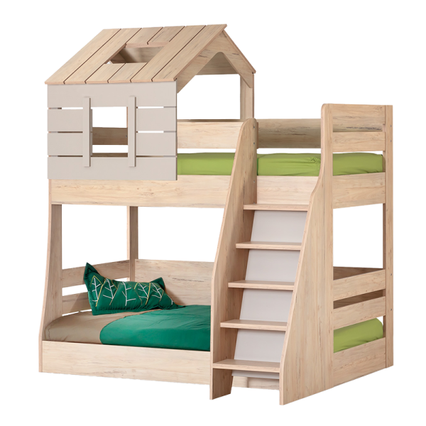 Двуетажно детско легло MY HOUSE - ляво