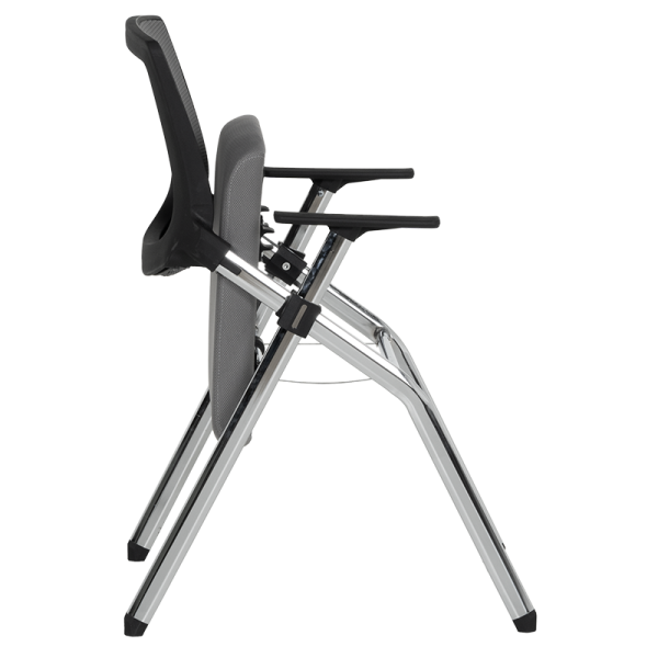 Посетителски стол Carmen 1704 - сив