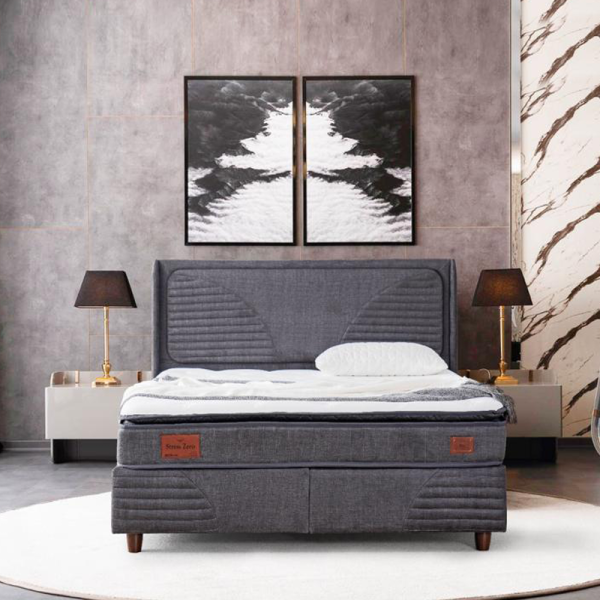 Тапицирана спалня с матрак STRESS ZERO 160 x 200 - антрацит 14