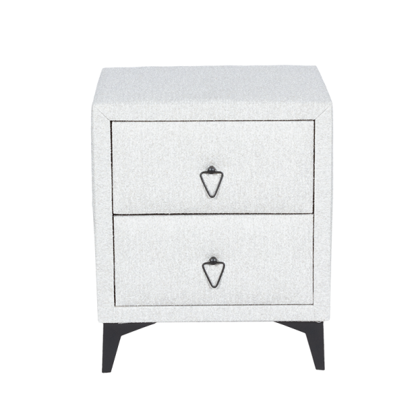 Нощно шкафче за спалня KOLAJEN LINEN - сив 02